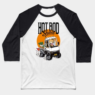 Hot rod Shiba (classic white) Baseball T-Shirt